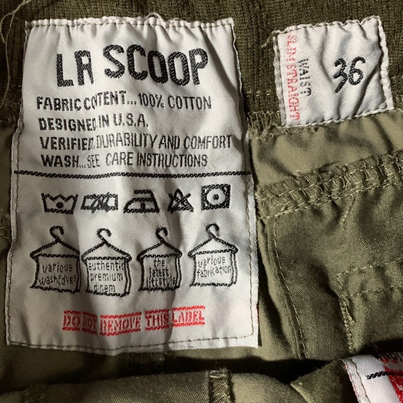 2 pairs of men’s shorts. LR Scoop green cargo, gray National Outfitters. Size 36 - Picture 3 of 15